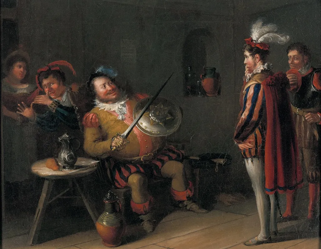 Falstaff Boasting To Prince Hal And Poins Wall Art by John Cawse - High-Resolution Digital Print