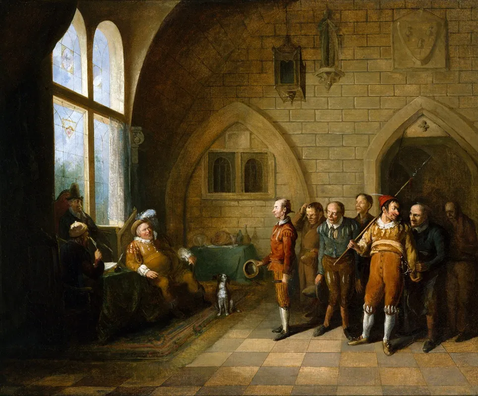 Falstaff Choosing His Recruits Wall Art by John Cawse - High-Resolution Digital Print