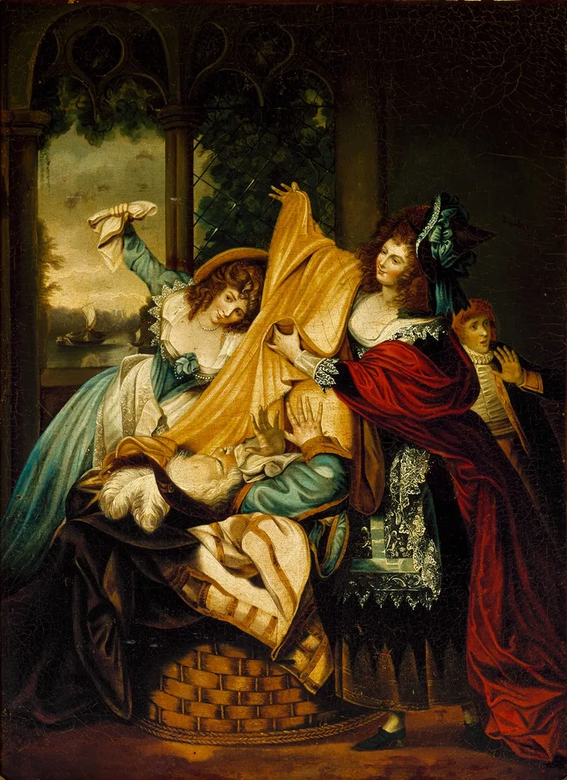 Falstaff Hiding In The Buckbasket Wall Art by Matthew William Peters - High-Resolution Digital Print