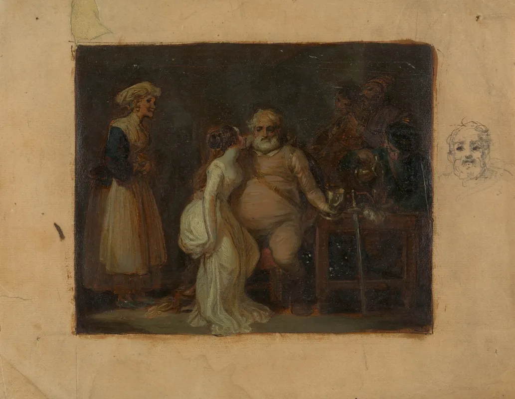 Falstaff In The Boars Head Wall Art by Robert Smirke - High-Resolution Digital Print