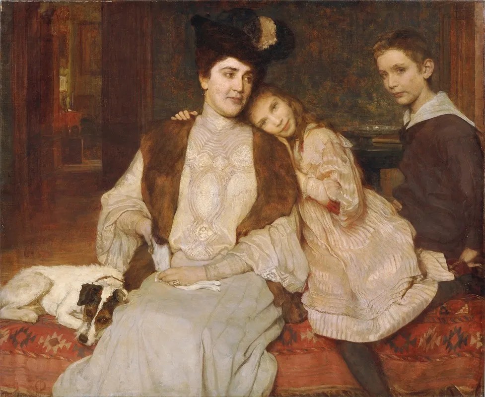Familie Markl Wall Art by Alois Johann Josef Delug - High-Resolution Digital Print