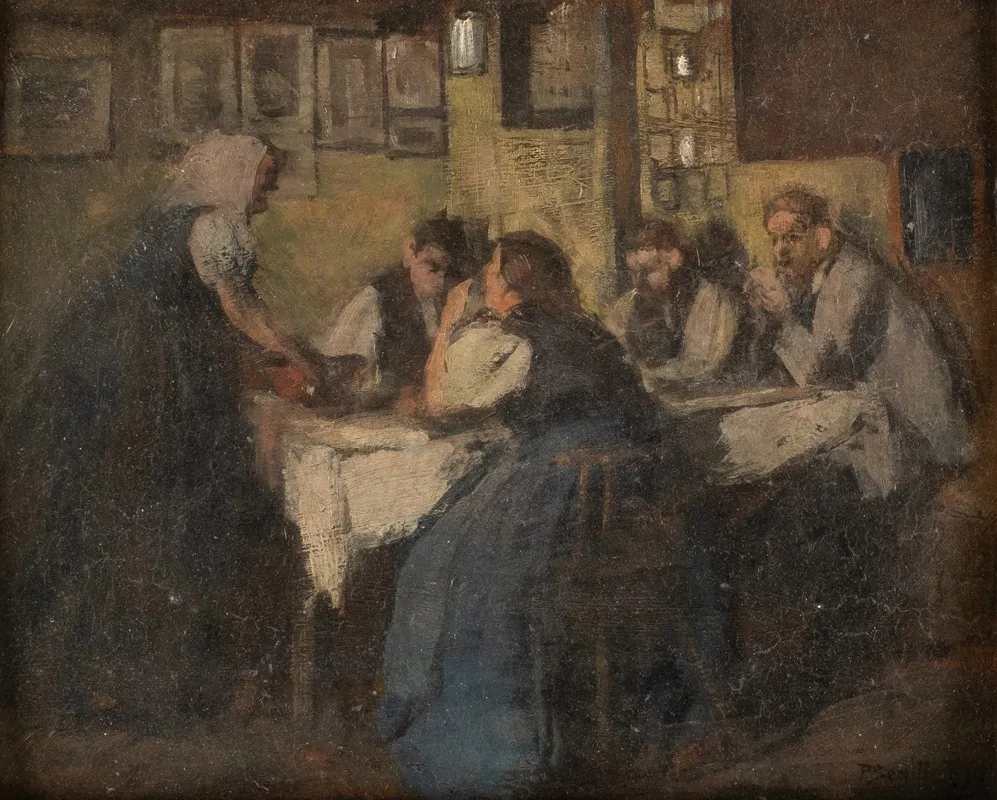 Family From The Black Forest At The Table Study Wall Art by Paul Segisser - High-Resolution Digital Print