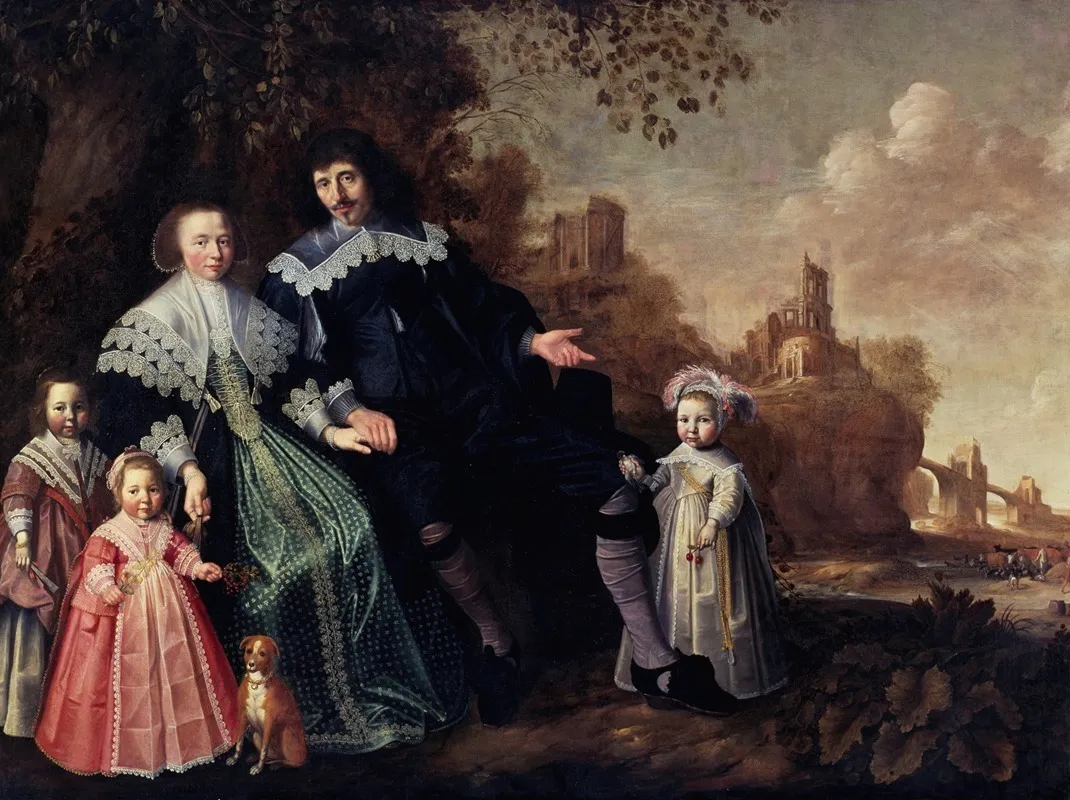 Family Group 8 Wall Art by Herman Doncker - High-Resolution Digital Print