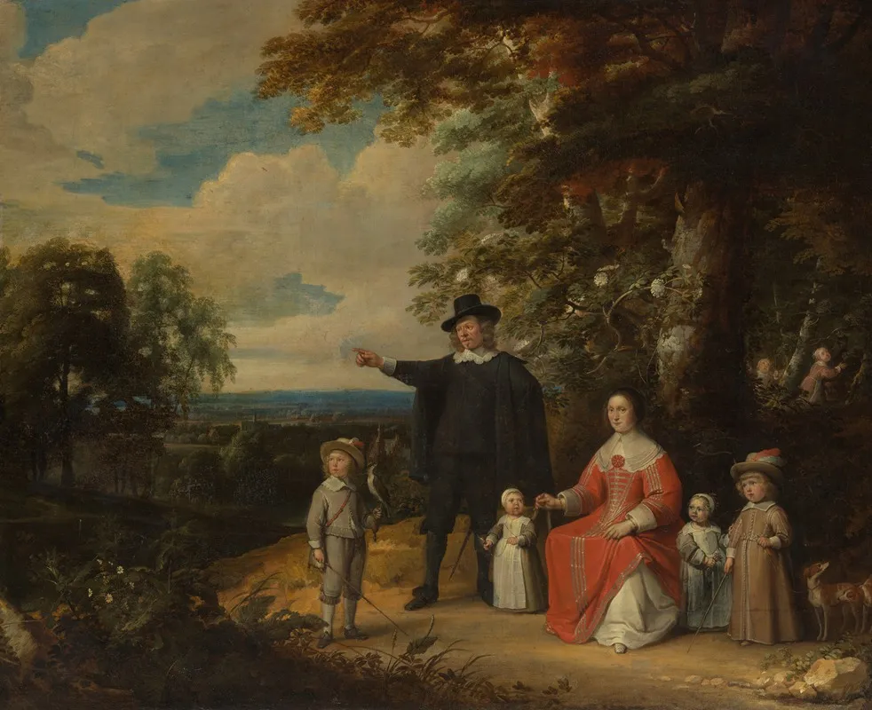 Family Group In A Landscape