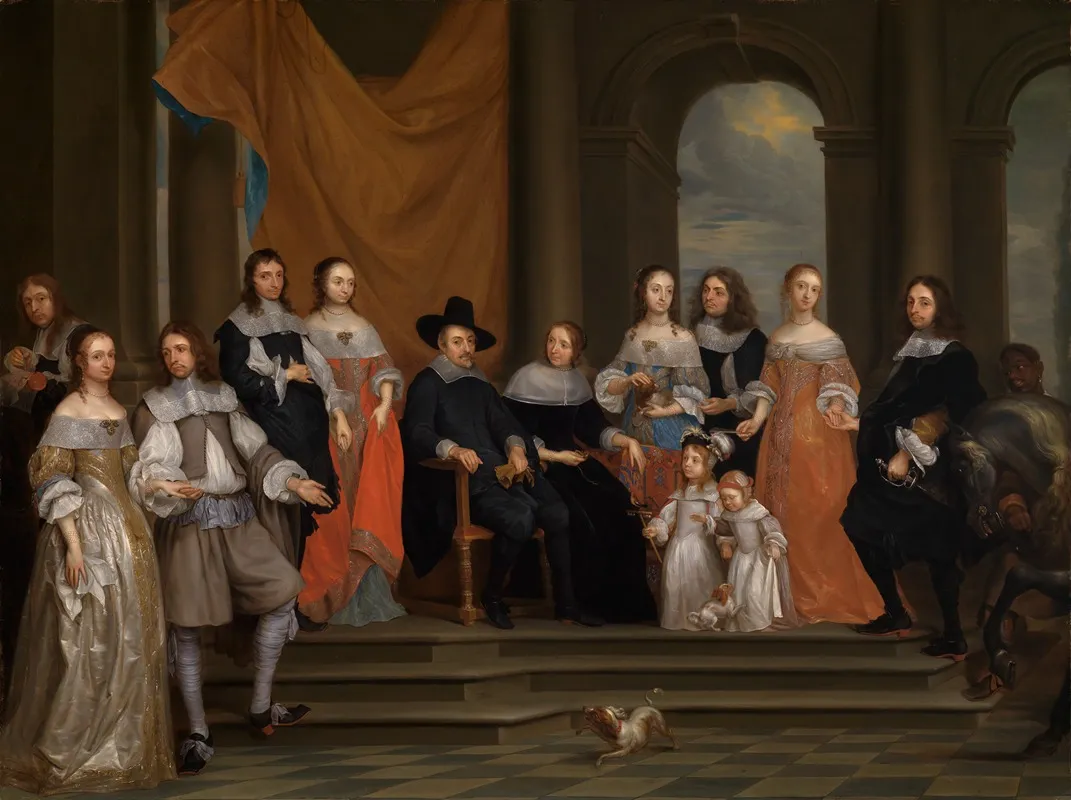 Family Portrait 7 Wall Art by Gonzales Coques - High-Resolution Digital Print