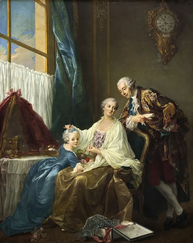 Family Portrait Wall Art by François-Hubert Drouais - High-Resolution Digital Print