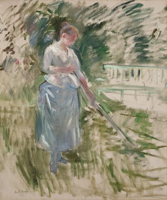 Faneuse Wall Art by Berthe Morisot - Canvas Print