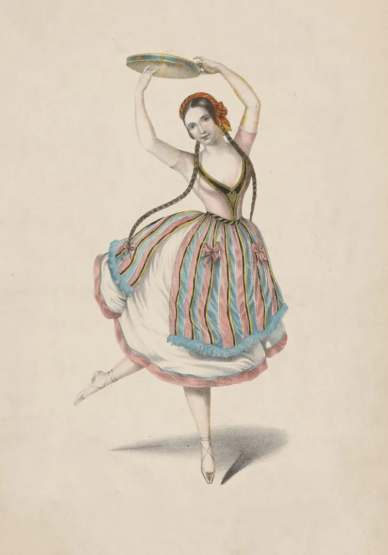 Fanny Cerrito La Fille De Marbre Ballet De C Pugni Laldeana Valse De Fred Burgmuller Wall Art by B. Schott's Söhne - High-Resolution Digital Print