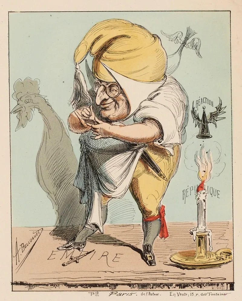 Fantaisies Satiriques A Quelle Sauce Wall Art by Achille Belloguet - High-Resolution Digital Print