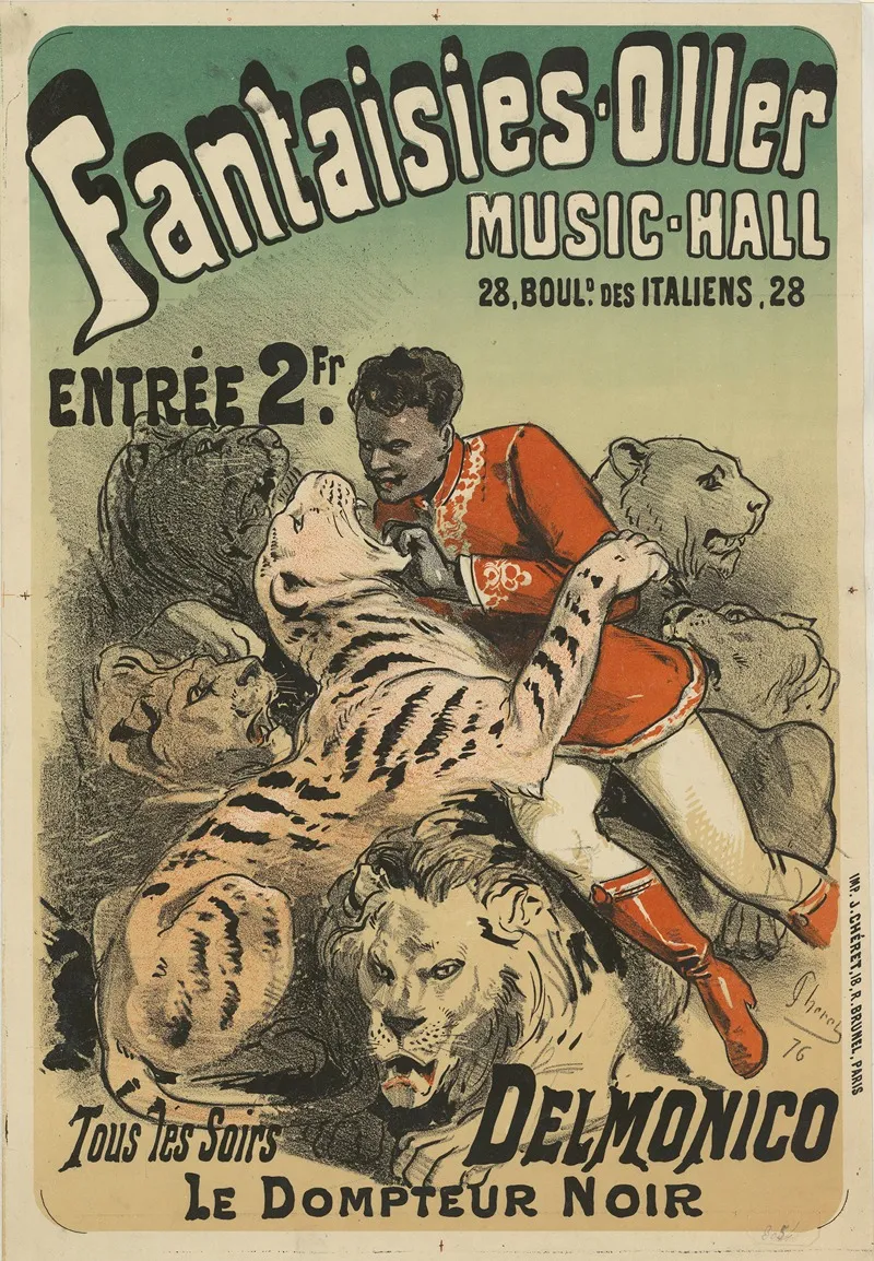 Fantasies Oller Music Hall Delmonico Le Dompteur Noir