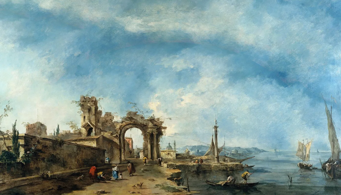 Fantastic Landscape Wall Art by Francesco Guardi - High-Resolution Digital Print