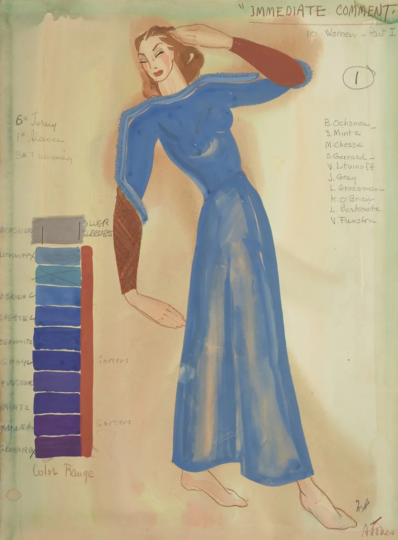 Fantasy 1939 Immediate Comment 10 Women Part I Wall Art by Alex Jones - High-Resolution Digital Print