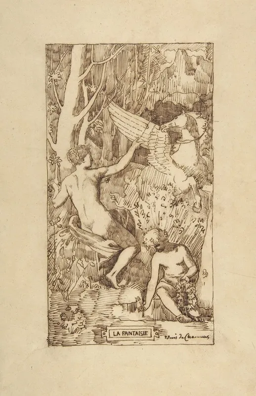 Fantasy 7 Wall Art by Pierre Puvis de Chavannes - High-Resolution Digital Print