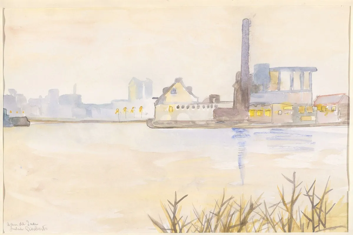 Farbrieken Langs De Zaan Wall Art by Julia Giesberts - High-Resolution Digital Print