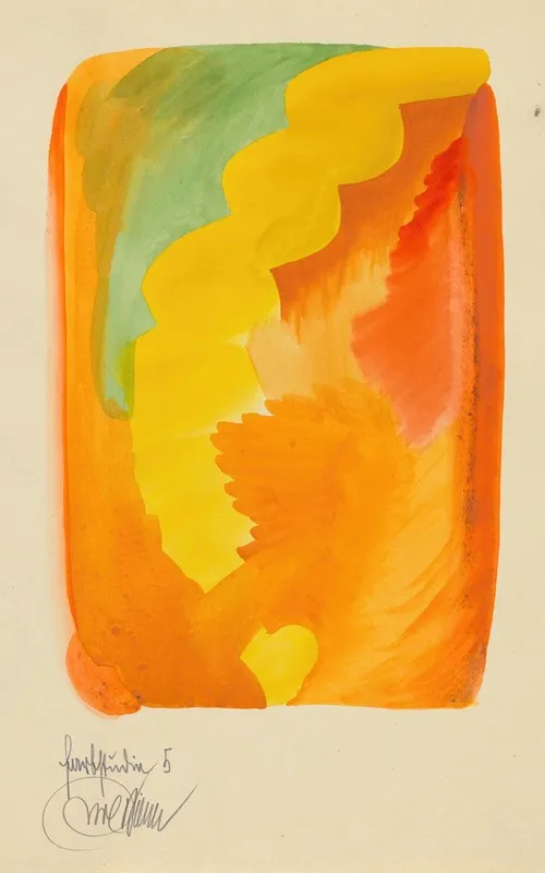 Farbstudien 10 Blatter V Wall Art by Karl Wiener - High-Resolution Digital Print