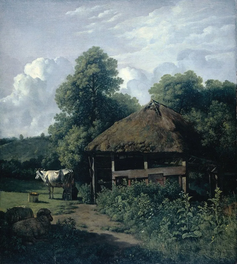 Farm Building In Gelderland Wall Art by Wouter Johannes van Troostwijk - High-Resolution Digital Print