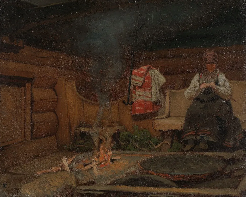 Farm Interior From Setesdal