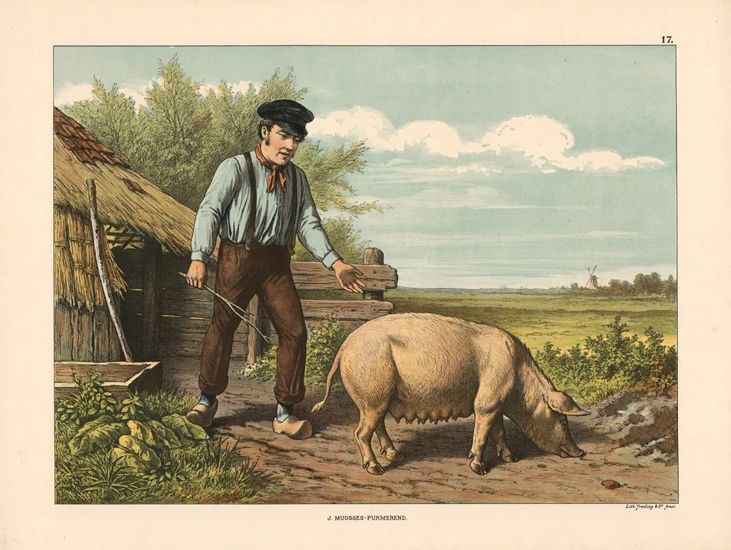 Farmer And Sow