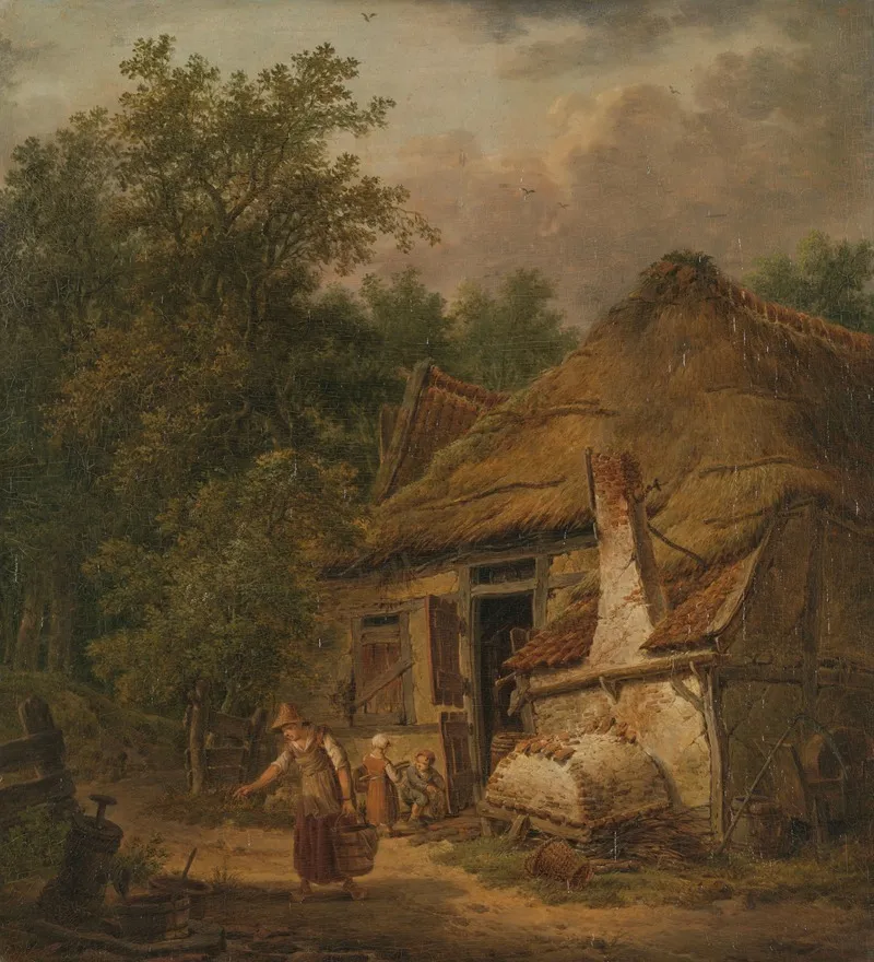 Farmhouse Near Helvoirt Wall Art by Pieter Pietersz. Barbiers - High-Resolution Digital Print