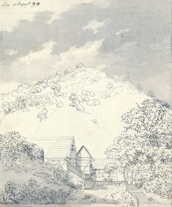 Farmhouses By A Hillside