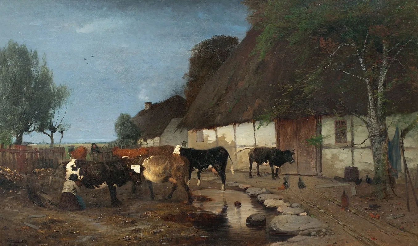 Farmstead In Skane Wall Art by Anders Kallenberg - High-Resolution Digital Print