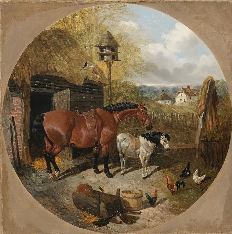 Farmyard Scene 3 Wall Art by John Frederick Herring Jr. - High-Resolution Digital Print