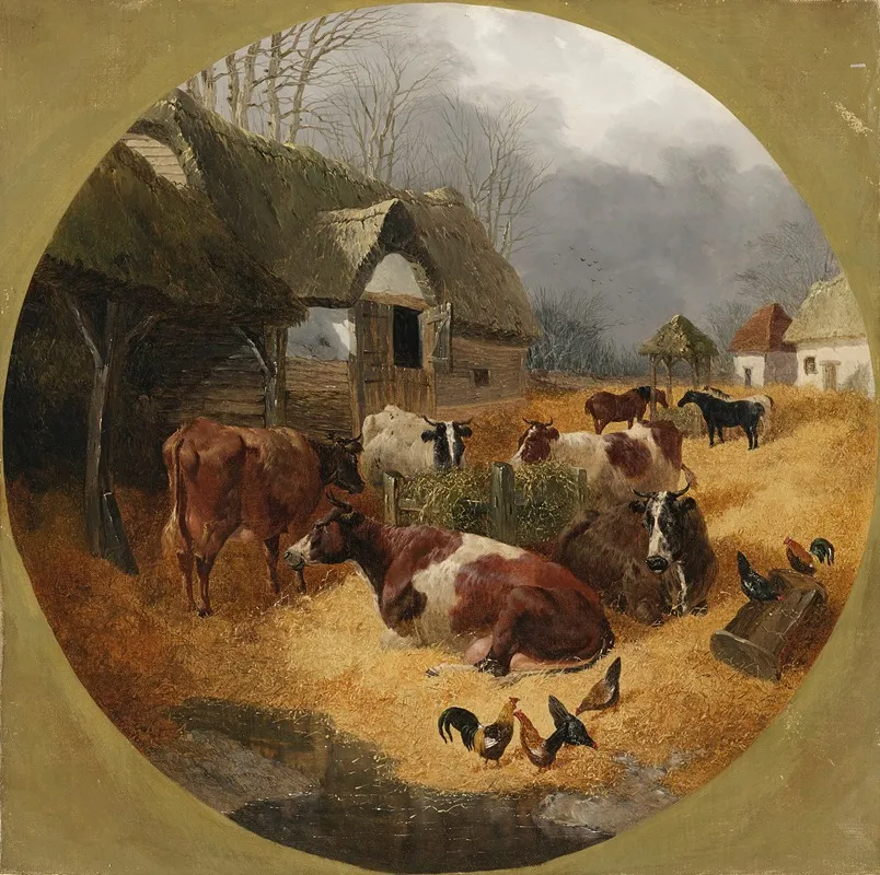 Farmyard Scene 4 Wall Art by John Frederick Herring Jr. - High-Resolution Digital Print