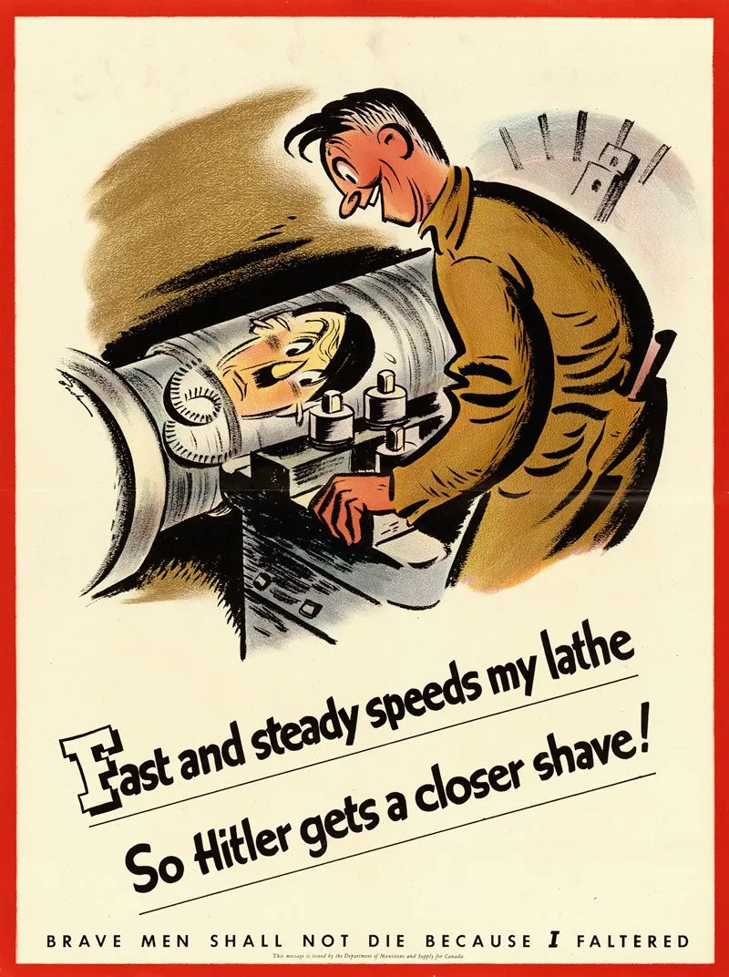 Fast And Steady Speeds My Lathe So Hitler Gets A Closer Shave