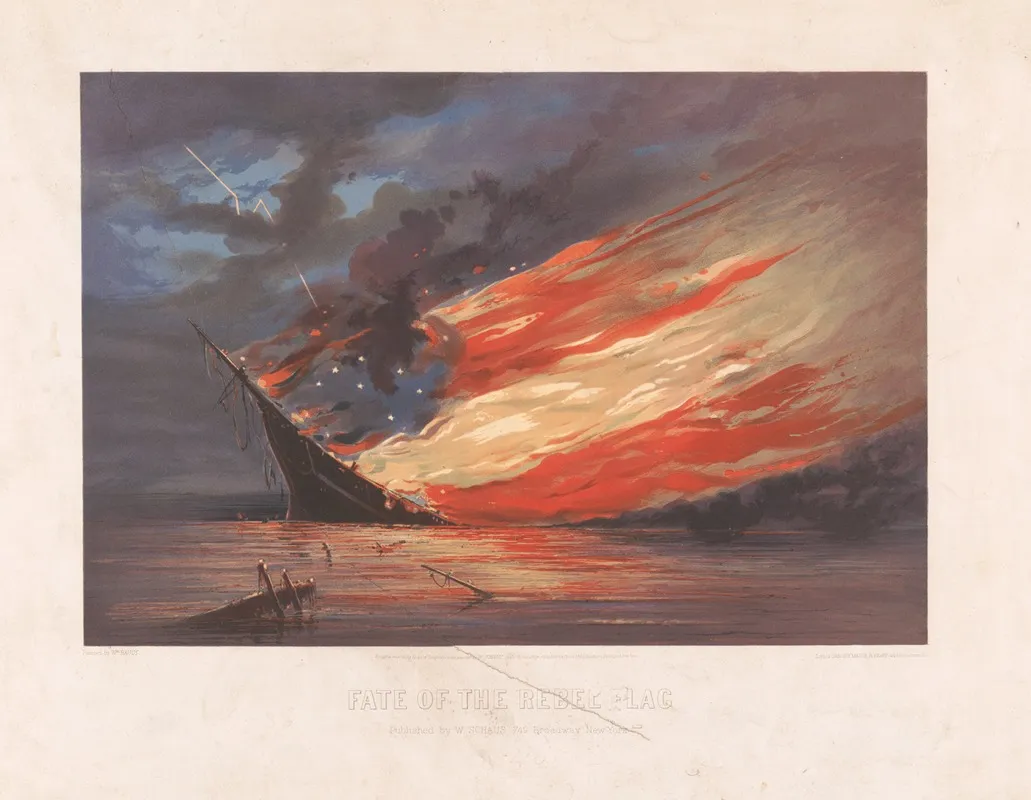 Fate Of The Rebel Flag 2 Wall Art by William Bauly - High-Resolution Digital Print