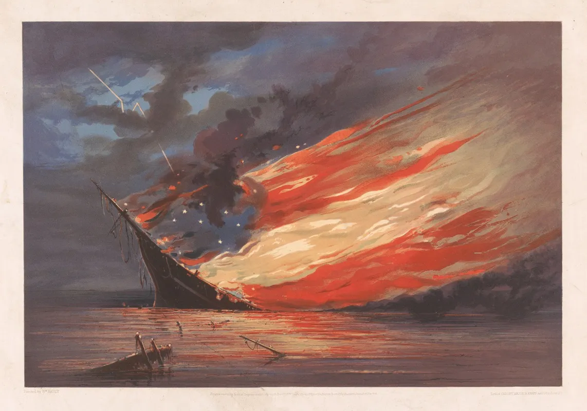 Fate Of The Rebel Flag Wall Art by William Bauly - High-Resolution Digital Print