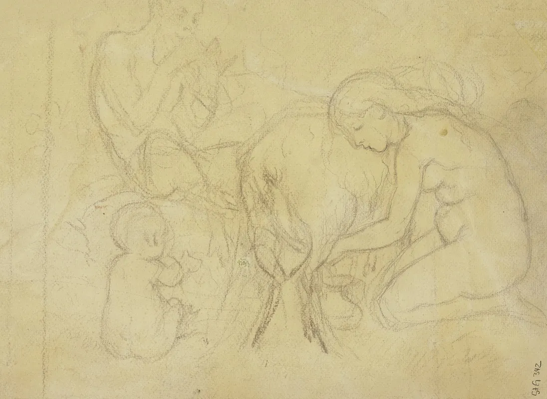 Faun Family Wall Art by Hans Thoma - High-Resolution Digital Print