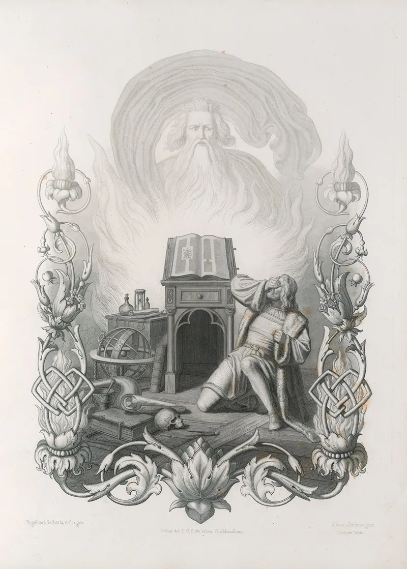 Faust Eine Tragödie Von Goethe Erster Theil Pl 04 Wall Art by Adrian Schleich - High-Resolution Digital Print