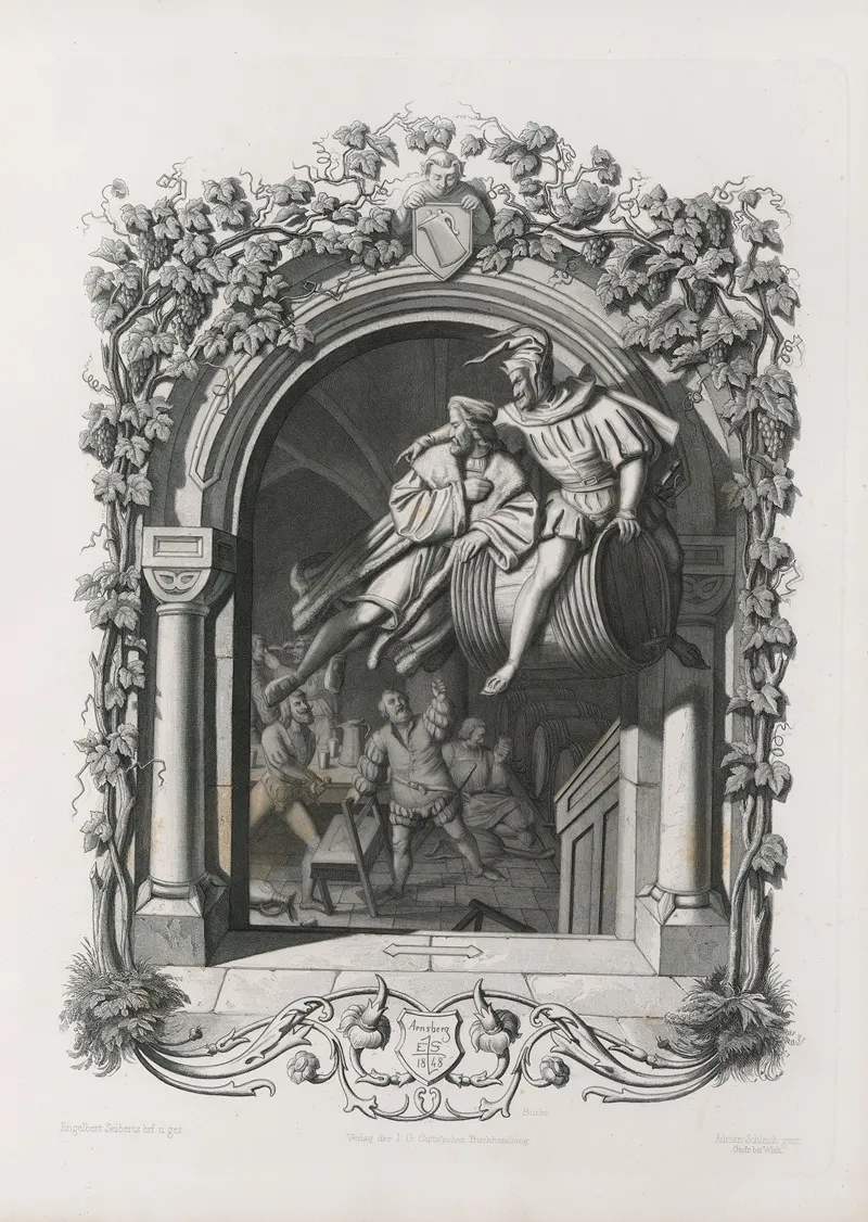 Faust Eine Tragödie Von Goethe Erster Theil Pl 10 Wall Art by Adrian Schleich - High-Resolution Digital Print