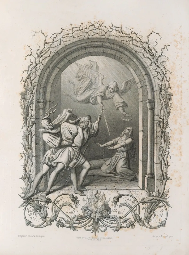 Faust Eine Tragödie Von Goethe Erster Theil Pl 22 Wall Art by Adrian Schleich - High-Resolution Digital Print