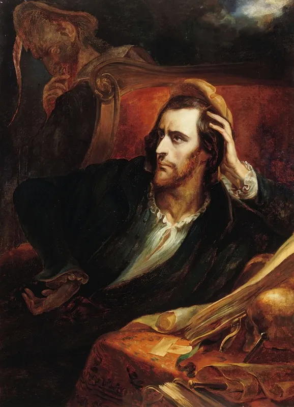Faust In His Cabinet Wall Art by Ary Scheffer - High-Resolution Digital Print
