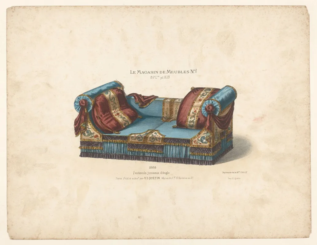 Fauteuil Jumeaux Dangle Wall Art by Victor Léon Michel Quétin - High-Resolution Digital Print