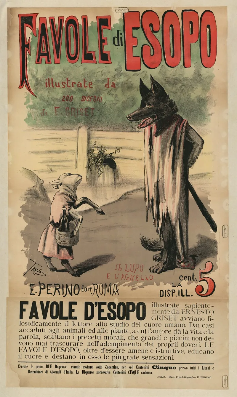 Favole Fables Di Esopo Wall Art by Ottavio Rodella Tavio - High-Resolution Digital Print