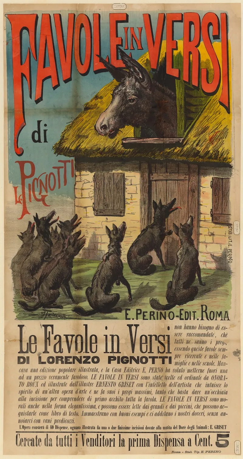 Favole Fables In Versi Di L Pignotti Wall Art by Ottavio Rodella Tavio - High-Resolution Digital Print