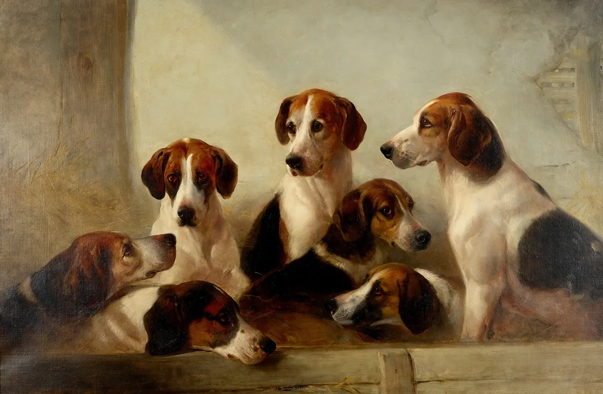 Favorite Hounds Wall Art by Edward Robert Smythe - High-Resolution Digital Print