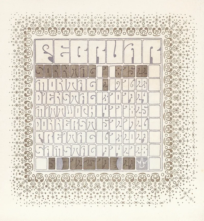 Februar Wall Art by Alfred Roller - High-Resolution Digital Print