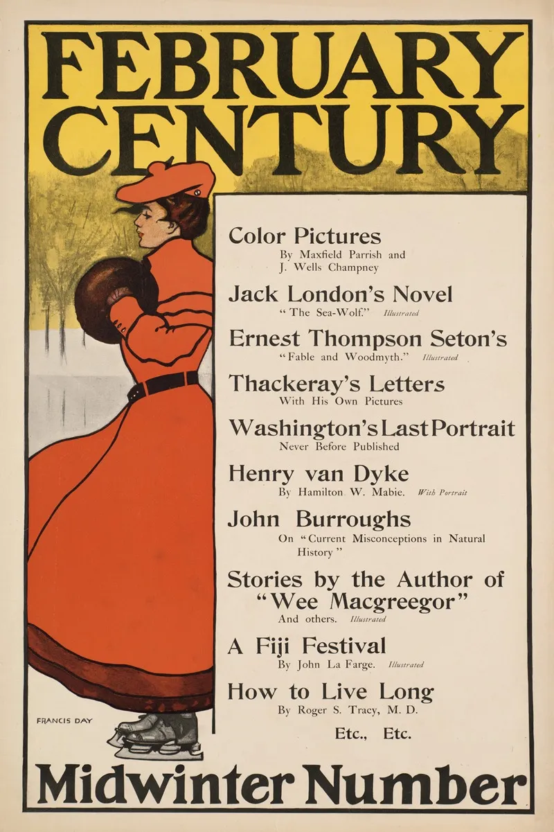 February Century Midwinter Number Wall Art by Francis Day - High-Resolution Digital Print