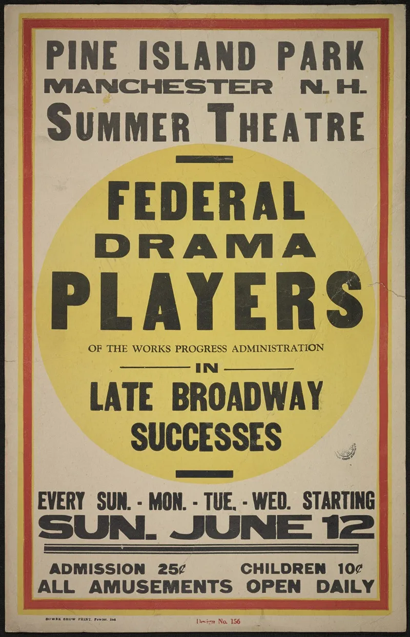 Federal Drama Players Wall Art by Anonymous - High-Resolution Digital Print