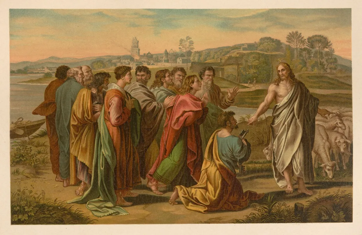Feed My Lambs Wall Art by Jan Ladislaw Sýkora - High-Resolution Digital Print