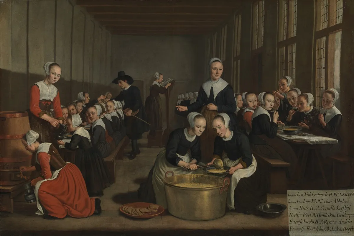 Feeding The Orphans Wall Art by Jan Victors - High-Resolution Digital Print