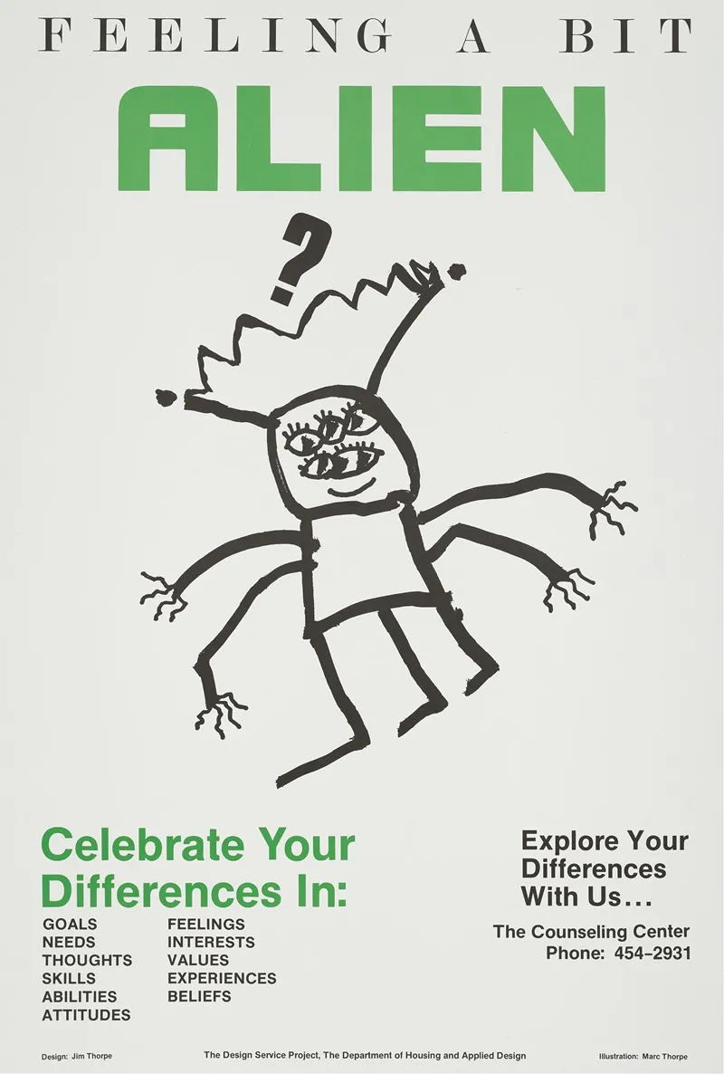 Feeling A Bit Alien Celebrate Your Differences In Wall Art by Jim Thorpe - High-Resolution Digital Print