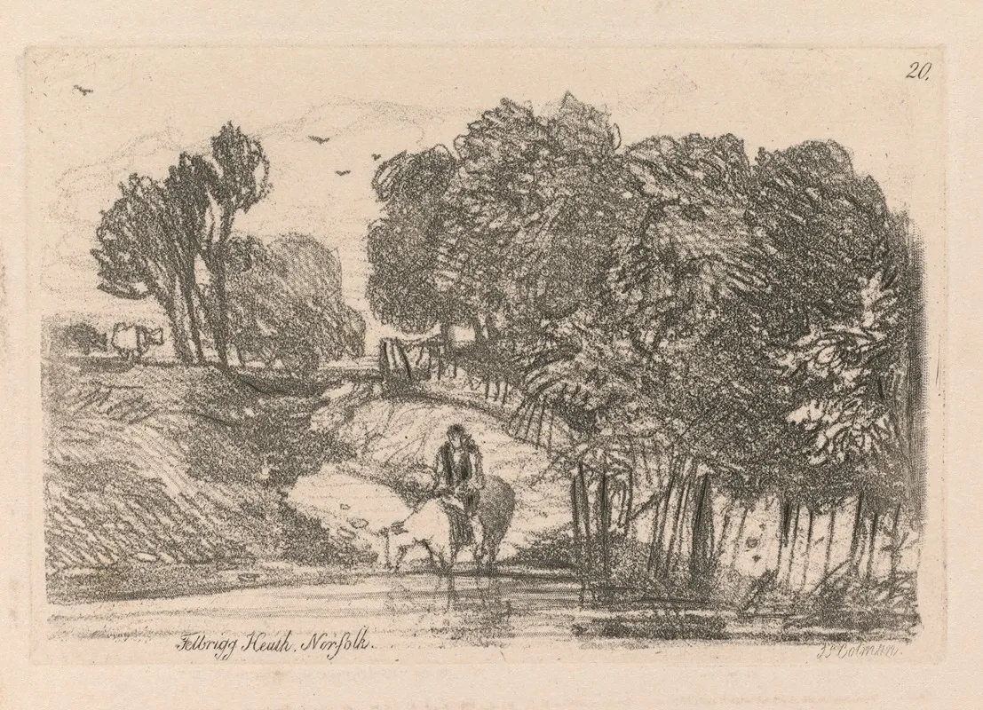 Felbrigg Heath Norfolk Wall Art by John Sell Cotman - High-Resolution Digital Print