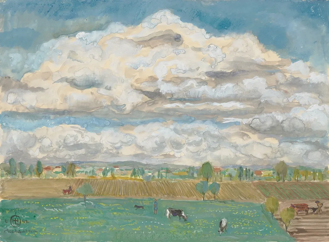 Felder Und Wiesen Bei Montauban