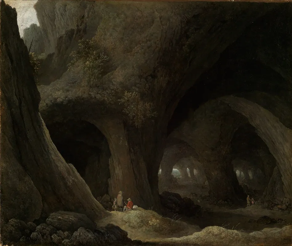 Felsenhohle Mit Rastenden Hirten Wall Art by Guillam Dubois - High-Resolution Digital Print