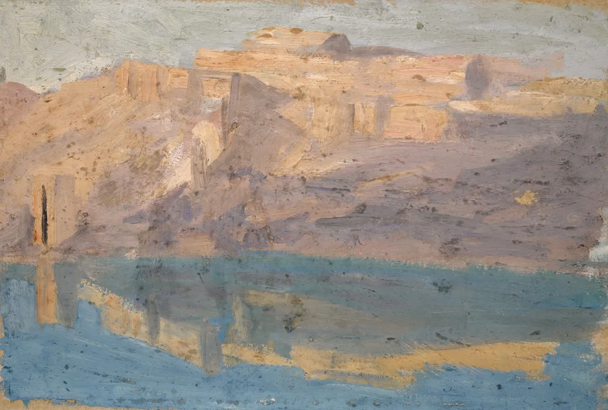 Felsufer Des Tajo Bei Toledo