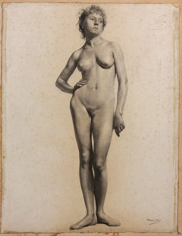 Female Academy Wall Art by Carlos Baca-Flor - High-Resolution Digital Print